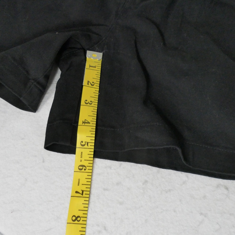 Banana Republic Womens Shorts 6 Black Pleated Chino Minimalist Office Preppy - Picture 5 of 6